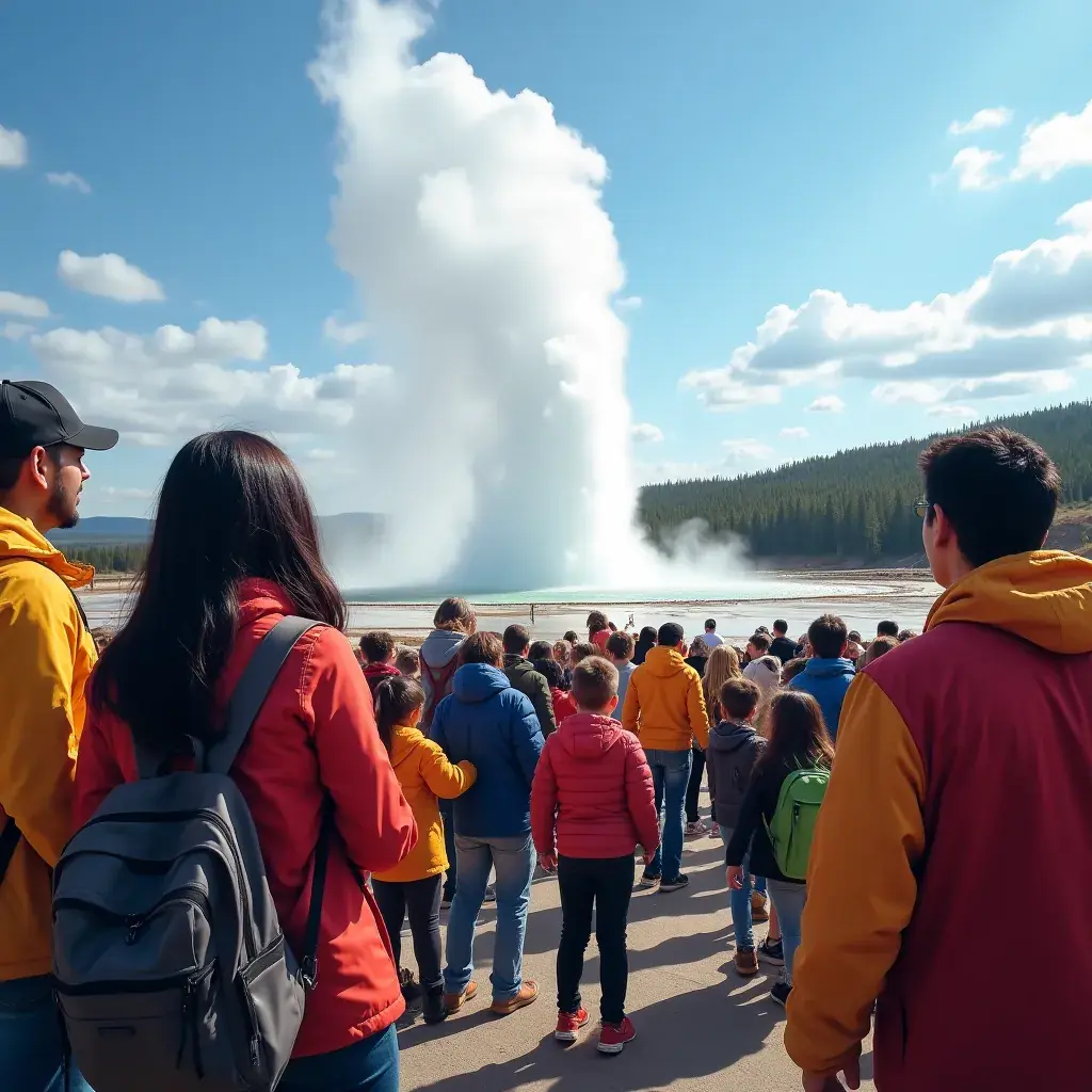 Malownicze wodospady Yosemite spływające wśród zielonych lasów i skalistych klifów.