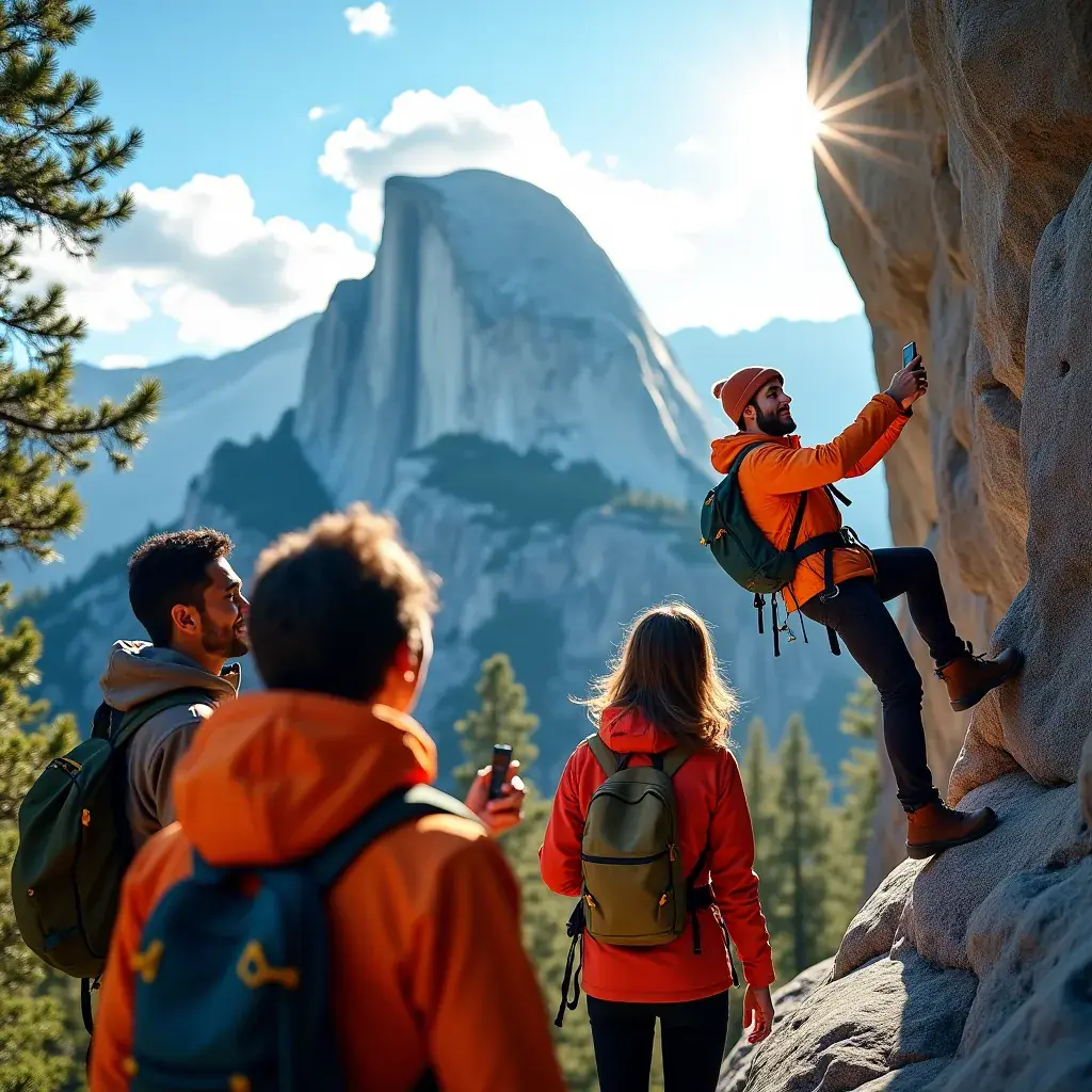 Imponujące formacje skalne Wielkiego Kanionu, z zachodzącym słońcem w tle.